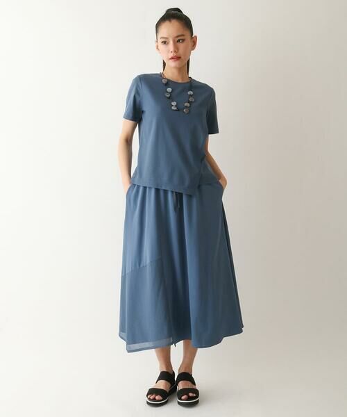 HIROKO BIS GRANDE / ヒロコビス グランデ ロング・マキシ丈スカート | 【大きいサイズ/UVカット/吸汗速乾】切り替えメッシュフレアスカート /洗濯機で洗える | 詳細10