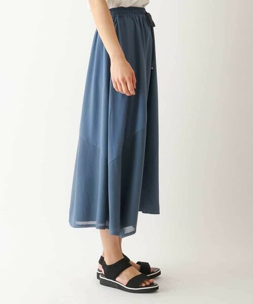 HIROKO BIS GRANDE / ヒロコビス グランデ ロング・マキシ丈スカート | 【大きいサイズ/UVカット/吸汗速乾】切り替えメッシュフレアスカート /洗濯機で洗える | 詳細7