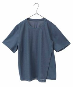 HIROKO BIS GRANDE / ヒロコビス グランデ カットソー | 【大きいサイズ/UVカット/遮熱性】レイヤードメッシュデザインカットソー /洗濯機で洗える