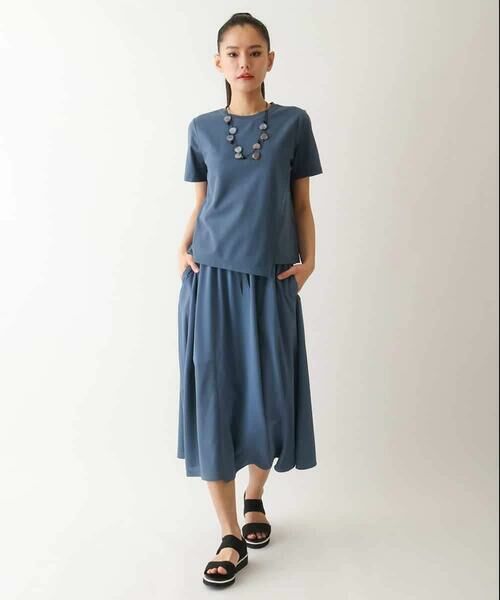 HIROKO BIS GRANDE / ヒロコビス グランデ カットソー | 【大きいサイズ/UVカット/遮熱性】レイヤードメッシュデザインカットソー /洗濯機で洗える | 詳細16