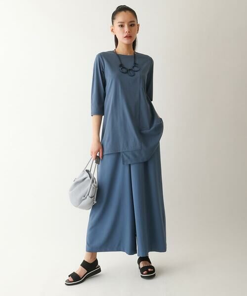 HIROKO BIS GRANDE / ヒロコビス グランデ カットソー | 【大きいサイズ/UVカット/遮熱性】レイヤードメッシュデザインカットソー /洗濯機で洗える | 詳細19