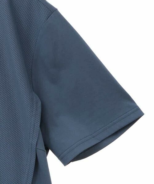 HIROKO BIS GRANDE / ヒロコビス グランデ カットソー | 【大きいサイズ/UVカット/遮熱性】レイヤードメッシュデザインカットソー /洗濯機で洗える | 詳細3