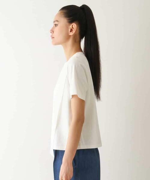 HIROKO BIS GRANDE / ヒロコビス グランデ カットソー | 【大きいサイズ/UVカット/遮熱性】レイヤードメッシュデザインカットソー /洗濯機で洗える | 詳細9