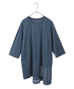 HIROKO BIS GRANDE / ヒロコビス グランデ チュニック | 【大きいサイズ/UVカット/遮熱性】メッシュ切り替えデザインチュニック /洗濯機で洗える