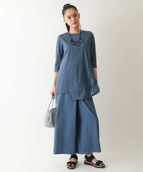 HIROKO BIS GRANDE / ヒロコビス グランデ チュニック | 【大きいサイズ/UVカット/遮熱性】メッシュ切り替えデザインチュニック /洗濯機で洗える | 詳細14