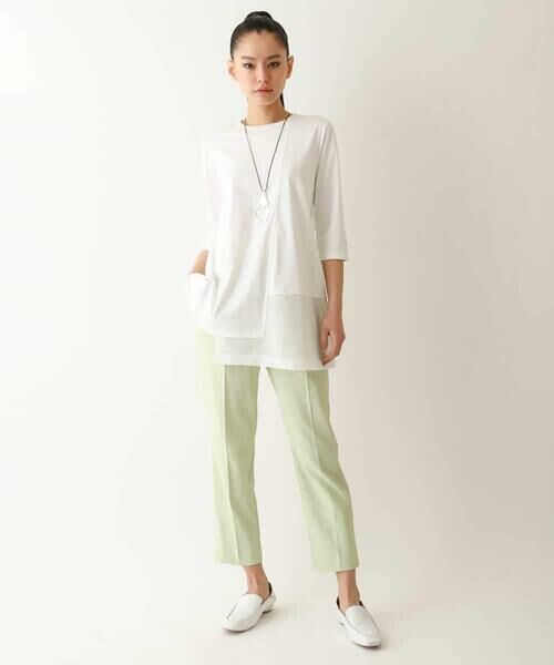 HIROKO BIS GRANDE / ヒロコビス グランデ チュニック | 【大きいサイズ/UVカット/遮熱性】メッシュ切り替えデザインチュニック /洗濯機で洗える | 詳細17