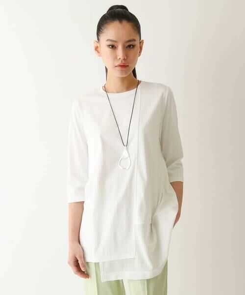 HIROKO BIS GRANDE / ヒロコビス グランデ チュニック | 【大きいサイズ/UVカット/遮熱性】メッシュ切り替えデザインチュニック /洗濯機で洗える | 詳細7