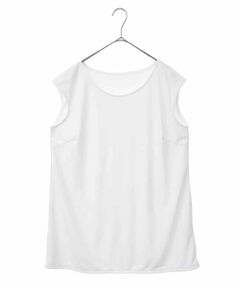 HIROKO BIS GRANDE / ヒロコビス グランデ タンクトップ | 【大きいサイズ】フレンチスリーブチュニックタンクトップ /洗濯機で洗える