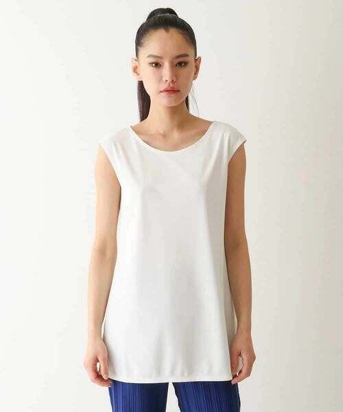 HIROKO BIS GRANDE / ヒロコビス グランデ タンクトップ | 【大きいサイズ】フレンチスリーブチュニックタンクトップ /洗濯機で洗える | 詳細6