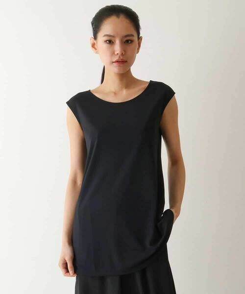 HIROKO BIS GRANDE / ヒロコビス グランデ タンクトップ | 【大きいサイズ】フレンチスリーブチュニックタンクトップ /洗濯機で洗える | 詳細7