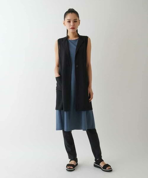 HIROKO BIS GRANDE / ヒロコビス グランデ ロング・マキシ丈ワンピース | 【大きいサイズ/UVカット/遮熱性】ラッセルメッシュAラインワンピース /洗濯機で洗える | 詳細17