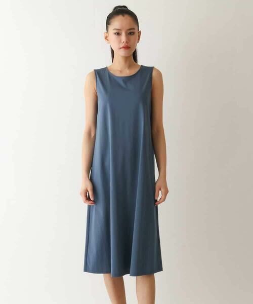 HIROKO BIS GRANDE / ヒロコビス グランデ ロング・マキシ丈ワンピース | 【大きいサイズ/UVカット/遮熱性】ラッセルメッシュAラインワンピース /洗濯機で洗える | 詳細22