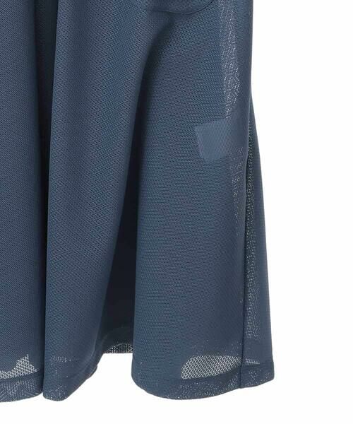 HIROKO BIS GRANDE / ヒロコビス グランデ ロング・マキシ丈ワンピース | 【大きいサイズ/UVカット/遮熱性】ラッセルメッシュAラインワンピース /洗濯機で洗える | 詳細4