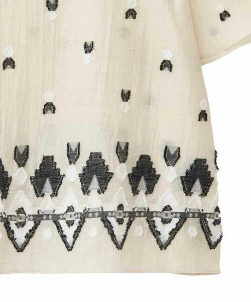 HIROKO BIS GRANDE / ヒロコビス グランデ シャツ・ブラウス | 【大きいサイズ】エスニックモチーフコンパクトブラウス /洗える | 詳細13