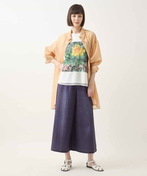 HIROKO BIS GRANDE / ヒロコビス グランデ シャツ・ブラウス | 【大きいサイズ】シュリンクシアーロングシャツ /洗える | 詳細13