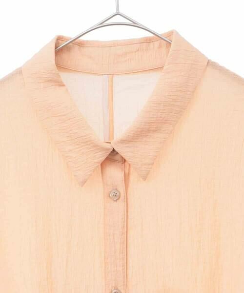 HIROKO BIS GRANDE / ヒロコビス グランデ シャツ・ブラウス | 【大きいサイズ】シュリンクシアーロングシャツ /洗える | 詳細2