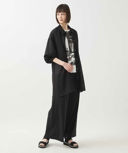 HIROKO BIS GRANDE / ヒロコビス グランデ シャツ・ブラウス | 【大きいサイズ】シュリンクシアーロングシャツ /洗える | 詳細20