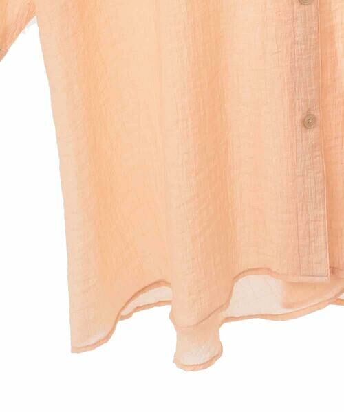 HIROKO BIS GRANDE / ヒロコビス グランデ シャツ・ブラウス | 【大きいサイズ】シュリンクシアーロングシャツ /洗える | 詳細4