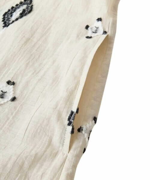 HIROKO BIS GRANDE / ヒロコビス グランデ ロング・マキシ丈ワンピース | 【大きいサイズ】エスニックモチーフドレス /洗える | 詳細5