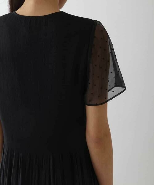 HIROKO BIS GRANDE / ヒロコビス グランデ ロング・マキシ丈ワンピース | 【大きいサイズ】ドットフラワーシャーリング切り替えワンピース | 詳細27