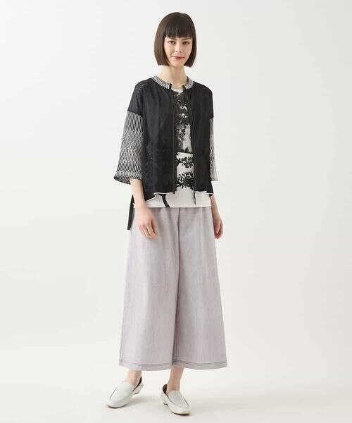 HIROKO BIS GRANDE / ヒロコビス グランデ カーディガン・ボレロ | 【大きいサイズ】ペーパーヤーンジップニットカーディガン /洗える | 詳細9