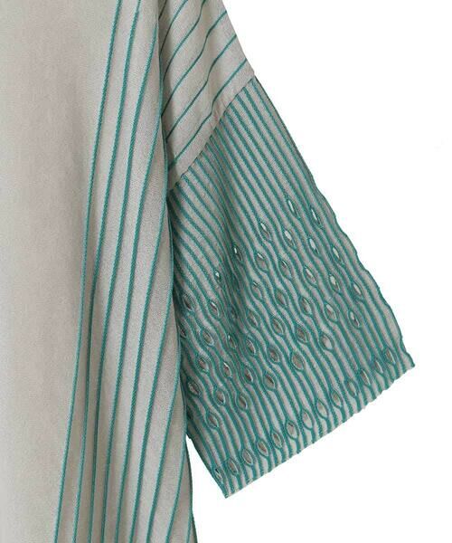 HIROKO BIS GRANDE / ヒロコビス グランデ ニット・セーター | 【大きいサイズ】ペーパーヤーンデザインニットプルオーバー /洗える | 詳細8