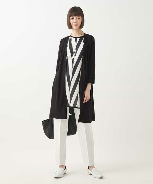 HIROKO BIS GRANDE / ヒロコビス グランデ カーディガン・ボレロ | 【大きいサイズ】メタリックヤーンリブニットカーディガン | 詳細14