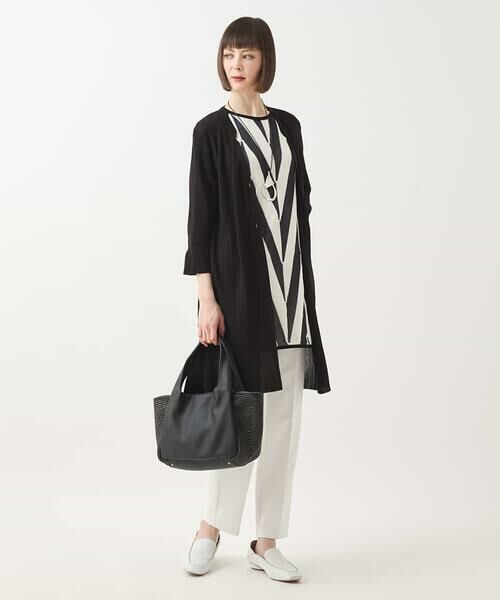 HIROKO BIS GRANDE / ヒロコビス グランデ カーディガン・ボレロ | 【大きいサイズ】メタリックヤーンリブニットカーディガン | 詳細15