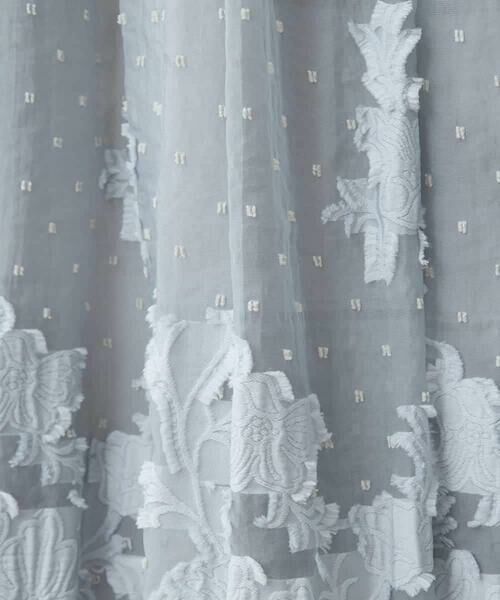 HIROKO BIS GRANDE / ヒロコビス グランデ ロング・マキシ丈スカート | 【大きいサイズ】ドットフラワーシャーリングスカート | 詳細5