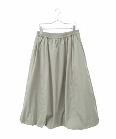 HIROKO BIS GRANDE / ヒロコビス グランデ ロング・マキシ丈スカート | 【大きいサイズ/撥水】ストレッチタフタバルーンヘムスカート /洗濯機で洗える