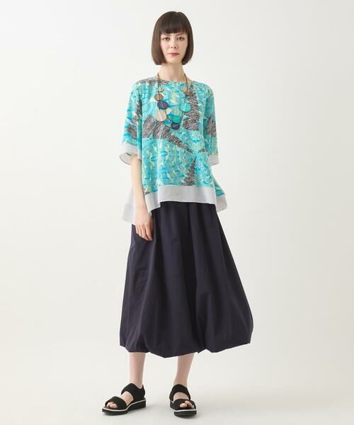 HIROKO BIS GRANDE / ヒロコビス グランデ ロング・マキシ丈スカート | 【大きいサイズ/撥水】ストレッチタフタバルーンヘムスカート /洗濯機で洗える | 詳細14