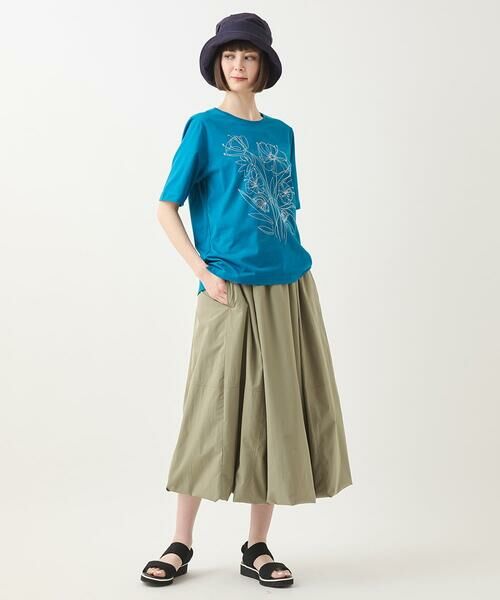 HIROKO BIS GRANDE / ヒロコビス グランデ ロング・マキシ丈スカート | 【大きいサイズ/撥水】ストレッチタフタバルーンヘムスカート /洗濯機で洗える | 詳細18