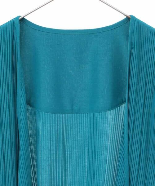 HIROKO BIS GRANDE / ヒロコビス グランデ カーディガン・ボレロ | 【大きいサイズ/接触冷感】ランダムプリーツショートカーディガン /洗える | 詳細2