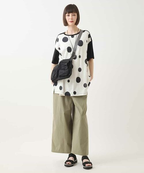 HIROKO BIS GRANDE / ヒロコビス グランデ チュニック | 【大きいサイズ】モノトーンジャカードデザインチュニックカットソー /洗える | 詳細6