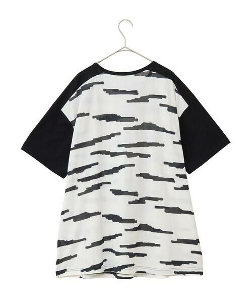 HIROKO BIS GRANDE / ヒロコビス グランデ チュニック | 【大きいサイズ】モノトーンジャカードデザインチュニックカットソー /洗える | 詳細12