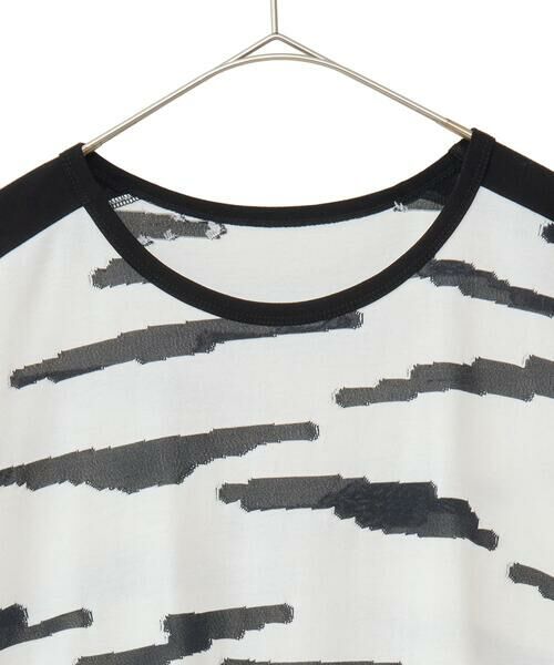 HIROKO BIS GRANDE / ヒロコビス グランデ チュニック | 【大きいサイズ】モノトーンジャカードデザインチュニックカットソー /洗える | 詳細13