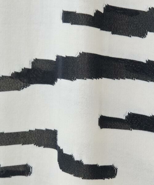 HIROKO BIS GRANDE / ヒロコビス グランデ チュニック | 【大きいサイズ】モノトーンジャカードデザインチュニックカットソー /洗える | 詳細17