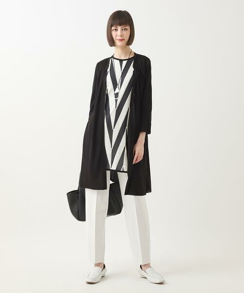 HIROKO BIS GRANDE / ヒロコビス グランデ チュニック | 【大きいサイズ】モノトーンジャカードチュニックプルオーバー /洗える | 詳細18