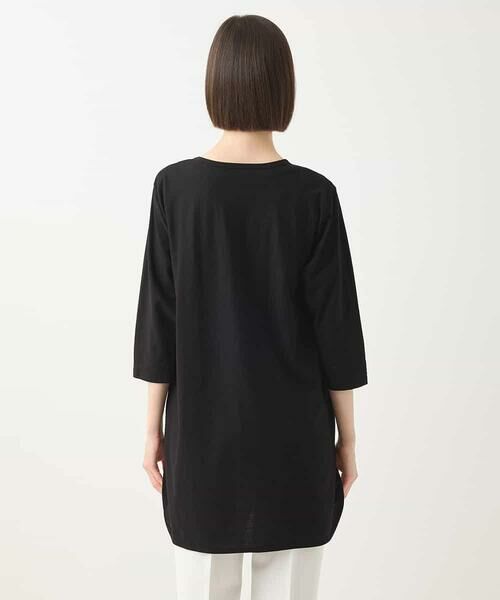 HIROKO BIS GRANDE / ヒロコビス グランデ チュニック | 【大きいサイズ】モノトーンジャカードチュニックプルオーバー /洗える | 詳細9