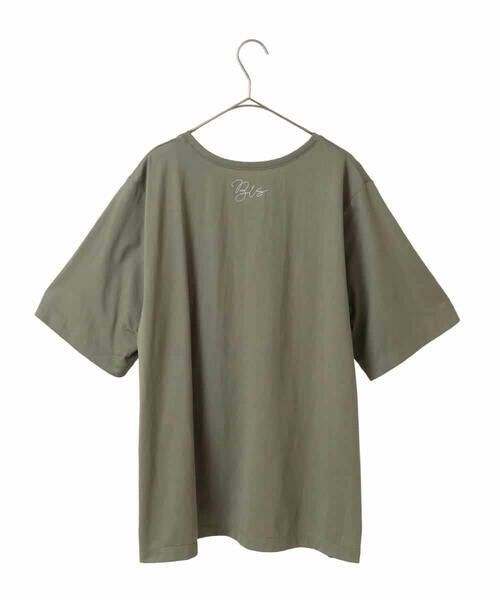 HIROKO BIS GRANDE / ヒロコビス グランデ カットソー | 【大きいサイズ】ステッチ刺繍デザインTシャツ /洗える | 詳細2