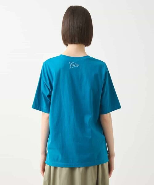 HIROKO BIS GRANDE / ヒロコビス グランデ カットソー | 【大きいサイズ】ステッチ刺繍デザインTシャツ /洗える | 詳細10
