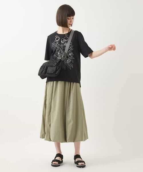 HIROKO BIS GRANDE / ヒロコビス グランデ カットソー | 【大きいサイズ】ステッチ刺繍デザインTシャツ /洗える | 詳細19