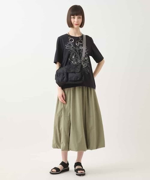 HIROKO BIS GRANDE / ヒロコビス グランデ カットソー | 【大きいサイズ】ステッチ刺繍デザインTシャツ /洗える | 詳細20