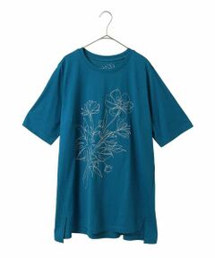 ヒロコビス　コシノヒロコ　大きいサイズ　17AB　アシンメトリー　チュニック　紺 ヒロコビス コシノヒロコ 大きいサイズ 17AB アシンメトリー
