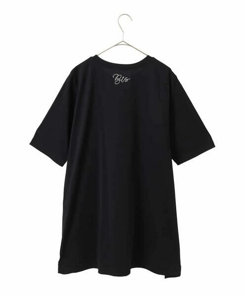 HIROKO BIS GRANDE / ヒロコビス グランデ チュニック | 【大きいサイズ】ステッチ刺繍デザインチュニックTシャツ /洗える | 詳細14