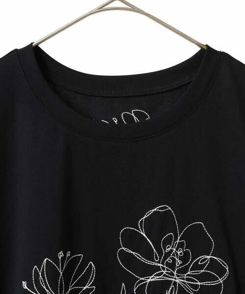 HIROKO BIS GRANDE / ヒロコビス グランデ チュニック | 【大きいサイズ】ステッチ刺繍デザインチュニックTシャツ /洗える | 詳細15