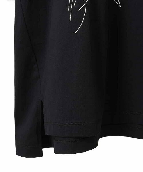 HIROKO BIS GRANDE / ヒロコビス グランデ チュニック | 【大きいサイズ】ステッチ刺繍デザインチュニックTシャツ /洗える | 詳細18