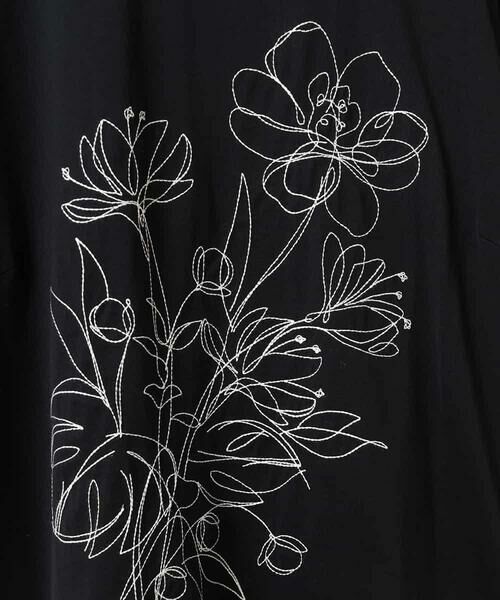 HIROKO BIS GRANDE / ヒロコビス グランデ チュニック | 【大きいサイズ】ステッチ刺繍デザインチュニックTシャツ /洗える | 詳細19
