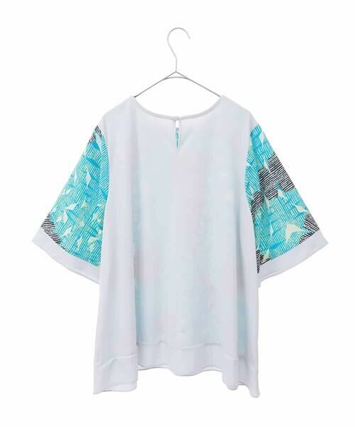 HIROKO BIS GRANDE / ヒロコビス グランデ カットソー | 【大きいサイズ】デジタルパターンデザインプルオーバー /洗濯機で洗える | 詳細2