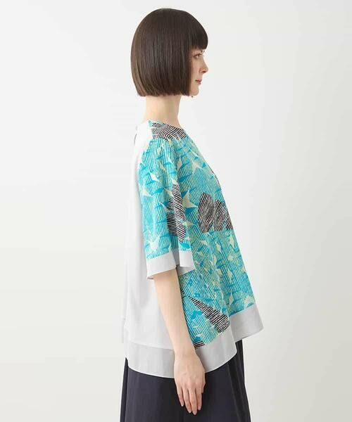 HIROKO BIS GRANDE / ヒロコビス グランデ カットソー | 【大きいサイズ】デジタルパターンデザインプルオーバー /洗濯機で洗える | 詳細9